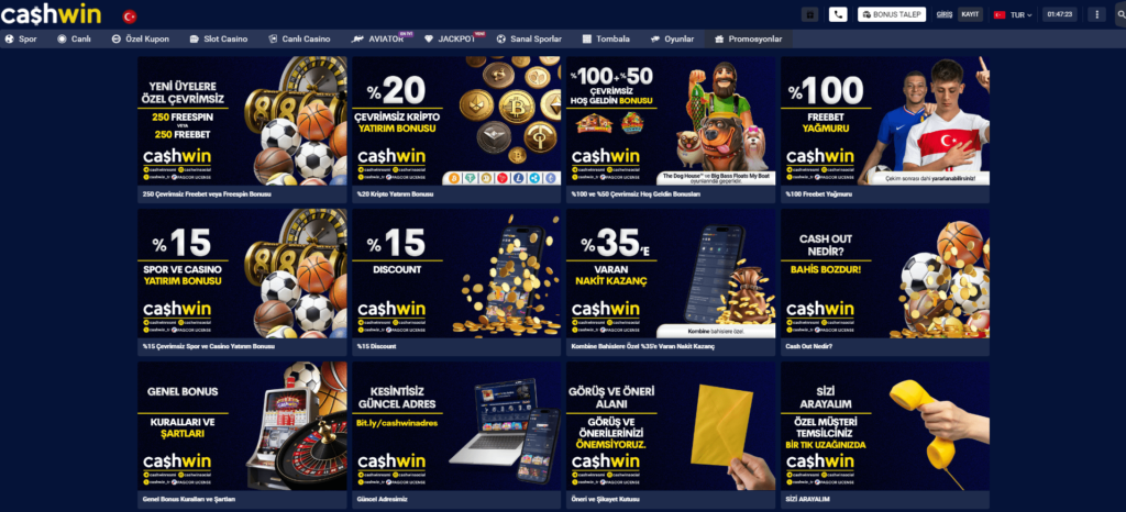 Cashwin Bonusları